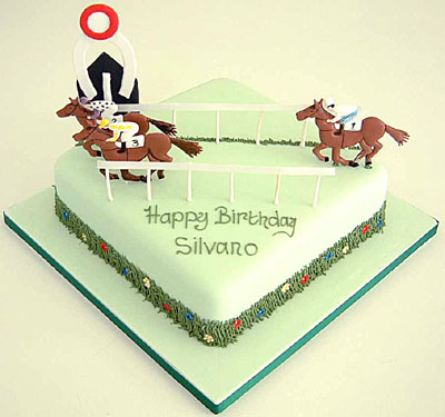 Horse Birthday Cake on Horse Racing  Celebration   Birthday