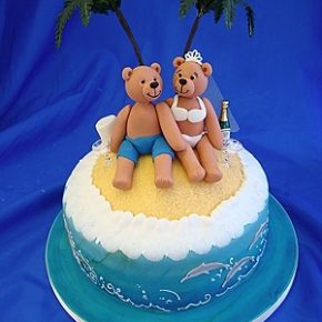 Desert Island Honeymoon Wedding Bears