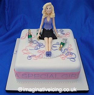Girly Birthday Cakes on Party Girl Birthday Cake