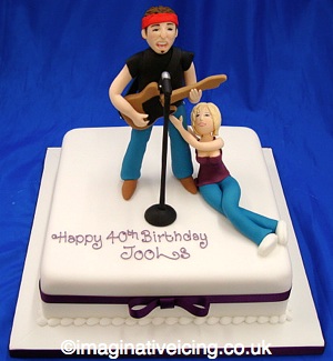30th Birthday Cakes on Live Rock Music Fan 40th Birthday Cake   Imaginative Icing