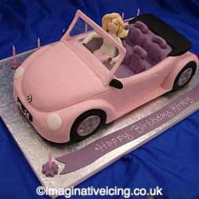 Sports Birthday Cakes on Open Topped Sports Car Birthday Cake