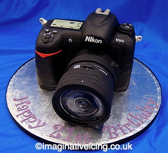 40th Birthday Cake on Slr Camera Birthday Cake   Imaginative Icing