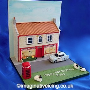 3d English Village Store - Birthday Cake 3d English Village Store - Birthday Cake