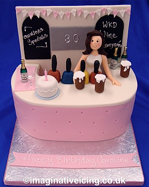 21st Birthday Cake on Bar Girl Birthday Cake   Imaginative Icing