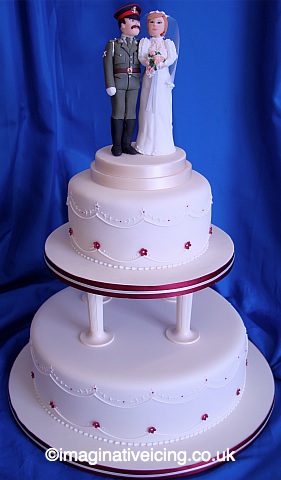 Birthday Cakes Delivery on Military Uniform Topper Wedding Cake   Imaginative Icing