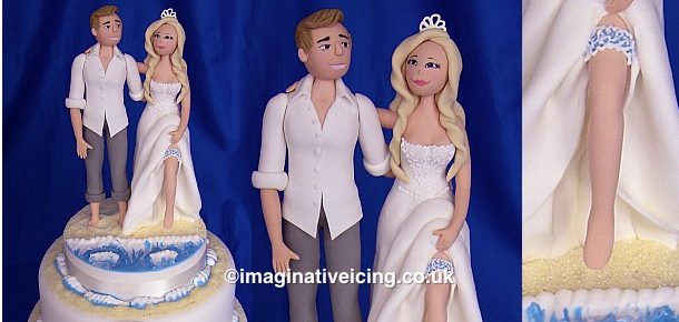 Seaside Beach Wedding Cake
