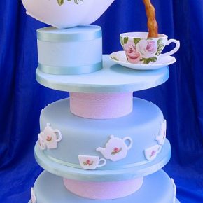 Vintage Teapot Wedding Cake Vintage Teapot Wedding Cake